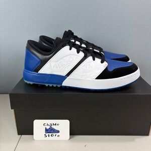 Nike Air Jordan NU Retro 1 G Golf Shoes Blue White Black FZ4153 004 Men's Sz